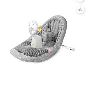 Skip Hop Gray Baby Bouncer Seat with Toy Arm